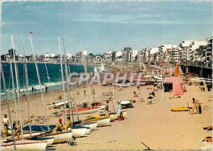 Postcard Modern Brittany in La Baule colors (L A) the beach was bath time