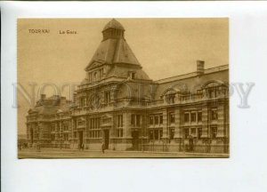 3155345 Belgium TOURNAI Gare RAILWAY Station Vintage postcard