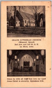 Grace Lutheran Church (Missouri Synod) Le Mars Iowa IA Postcard 