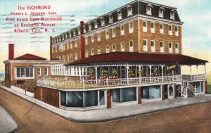 VINTAGE POSTCARD THE RICHMOND (HOTEL) MORRIS L. JOHNSON PROP ATLANTIC CITY 1912