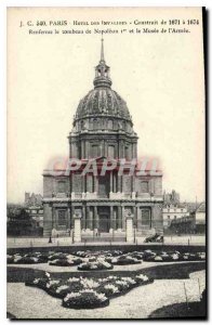 Old Postcard Paris Hotel des Invalides Contains the tomb of Napoleon I and th...