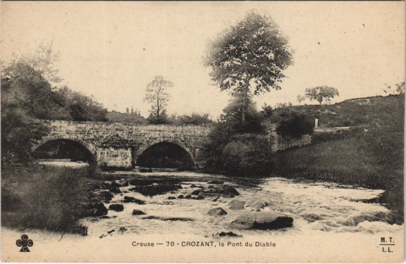 CPA CROZANT le Pont du Diable (121786)