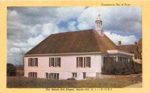 Watch Hill Rhode Island~The Watch Hill Chapel~1950s Postcard