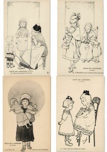 MARYEL ILLUSTRATEUR CHILDREN & TOYS Incl. PROPAGANDA WW1 44 CPA (L4034)