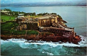 Vtg San Juan Puerto Rico PR Fortress El Morro Entrance to Harbor Postcard