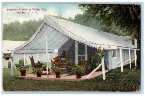 1910 Summer House White City Flower Tent Rochester New York NY Vintage Postcard