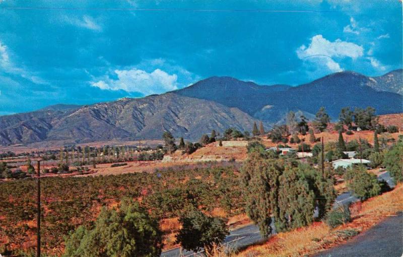 Yucaipa California Scenic Mountain View Vintage Postcard K54542