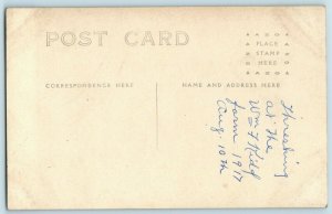 C.1917 RPPC Trashing At Kidd Farm Triumph, IL Postcard P165 