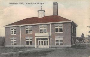 Eugene Oregon University Mechanics Hall Antique Postcard K55585