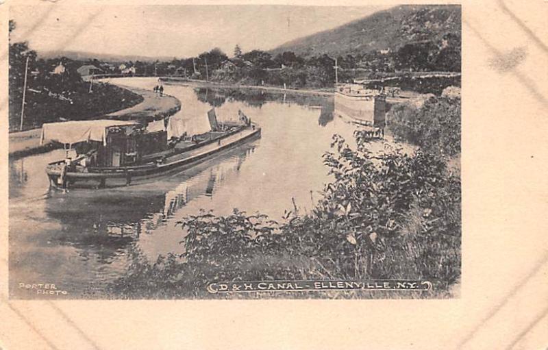 Ellenville, New York, USA D & H Canal Unused, Undivided back Era (1901 - 1907...