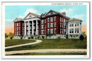 1943 Elyria Memorial Hospital Exterior Building Elyria Ohio OH Vintage Postcard