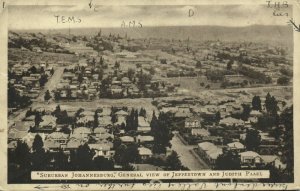south africa, JOHANNESBURG, Suburban View of Jamestown and Judith Paarl (1920s)