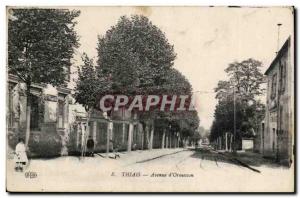 Thiais Old Postcard Avenue d & # 39Ormesson