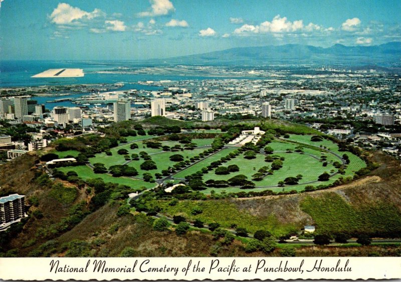 Hawaii Oahu National Memorial Cemetery Of The Pacific At Punchbowl