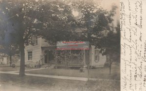 MI, Union City, Michigan, RPPC, House, Home, 1907 PM, Photo