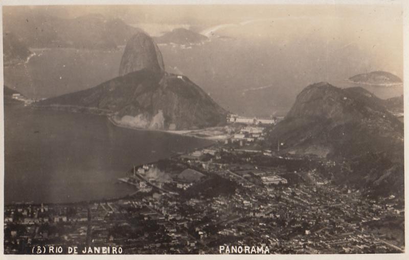 Real Photo Postcard Brazil Rio de Janeiro Panorama