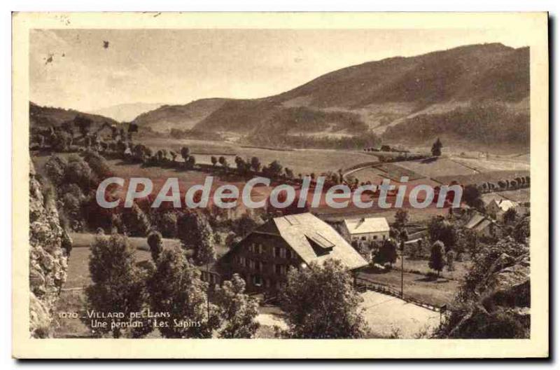 Old Postcard Villard De Lans A Pension