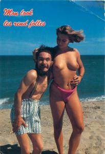 Lot 3 postcards naturism beach topless beauties all France