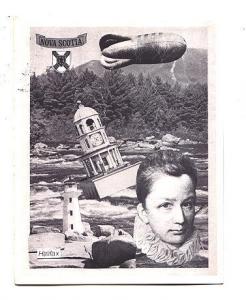 Doug Barron Photo Collage, Light House, Blimp, 1982, Halifax, Nova Scotia