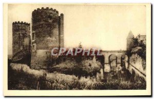 Old Postcard Tours And Moat feudal Du Chateau De Cinq Mars