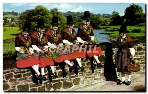 Postcard Old Welsh National Costume Folklore