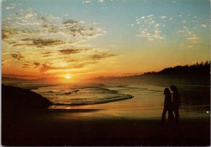 Long Beach BC near Tofino Sunset Frederick Philip Grove 17c Stamp Postcard C8