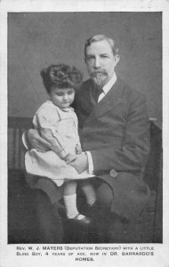 J83/ Interesting Postcard c1910 Blind Boy Dr. Barnardo's Home 58