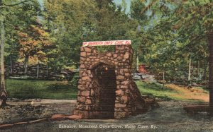 Vintage Postcard Entrance Mammoth Onyx Cave Horse Cave Attraction Kentucky MOC