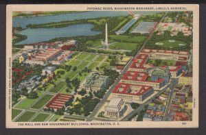 DC Washington - Potomac River, Washington Monument, Lincoln Memorial - LINEN