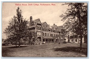 Northampton Massachusetts MA Postcard Wallace House Smith College c1910 Vintage