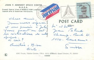 United States John F. Kennedy Space Center NASA missile row aerial view postcard