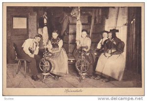 Interior, Girls Sewing, Spinnstube, Freiburg (Baden-Württemberg), Germany, 1...