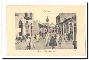 Tunisia Tunis Postcard Old Street Halflaouine