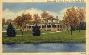 Lagoon and Pavilion, Benson Park in Omaha, Nebraska
