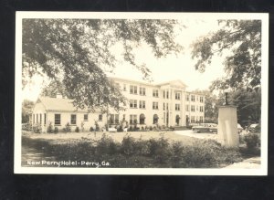 RPPC PERRY GEORGIA THE PERRY HOTEL VINTAGE REAL PHOTO POSTCARD