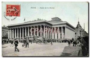 Paris Old Postcard Palais de la Bourse