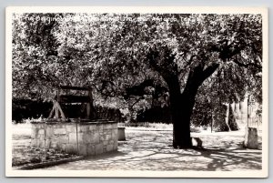 San Antonio TX RPPC Original Well Of The Alamo Real Photo Postcard T22