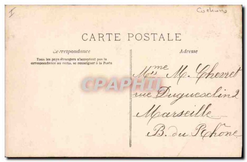 Postcard Old Pig Pig Kids Fish