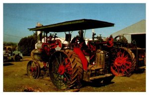 Steam Tractors at the Antique Gas & Steam Engine Museum Cars Postcard