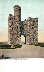 Vintage Postcard Bancroft Tower Worcester Massachusetts Metropolitan News Pub.