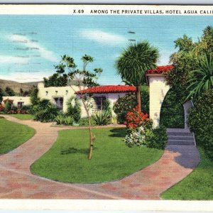 c1930s Agua Caliente, Mexico Hotel Private Villas PC Gardens Landscape Palm A347