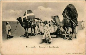 CPA AK Noce Arabe Transport des fiances TUNISIE (822506)
