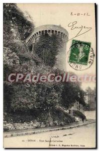 Old Postcard Dinan St. Catherine tower