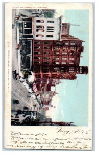 View Of Monroe Street Grand Rapids Michigan MI, Store Shops Scene Postcard