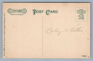 FLEMINGTON NJ BANK & POST OFFICE ANTIQUE POSTCARD 