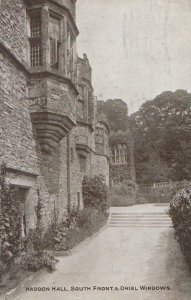 Derbyshire Postcard - Haddon Hall - South Front & Oriel Windows - Ref TZ5597