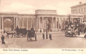 uk13845 hyde park corner  london real photo uk