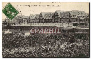 Deauville - Normandy Hotel and Gardens - Old Postcard