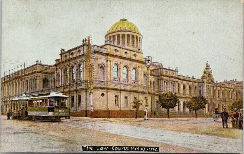 The Law Courts Melbourne Australia AU UNUSED Postcard E55 