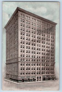 Omaha Nebraska Postcard City National Bank Building Exterior View c1919 Vintage